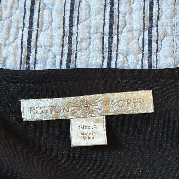 Boston Proper Sweater Knit Sheath Dress Long sleeve Aztec Tribal print size 4 - Picture 14 of 14